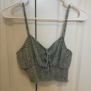 Women's Green Patterned Top